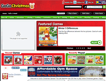 Tablet Screenshot of gogochristmasgames.com